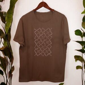 Express ★ Men's Graphic Tee - Velour X Military Grid Design